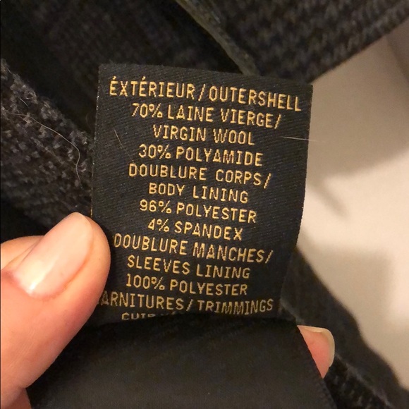 Mackage Nori Grey Plaid Wool Long Warm Coat - Picture 9 of 17